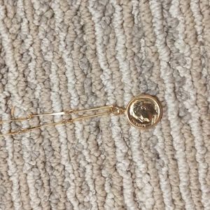 Vintage Gold Tone US Dime Necklace